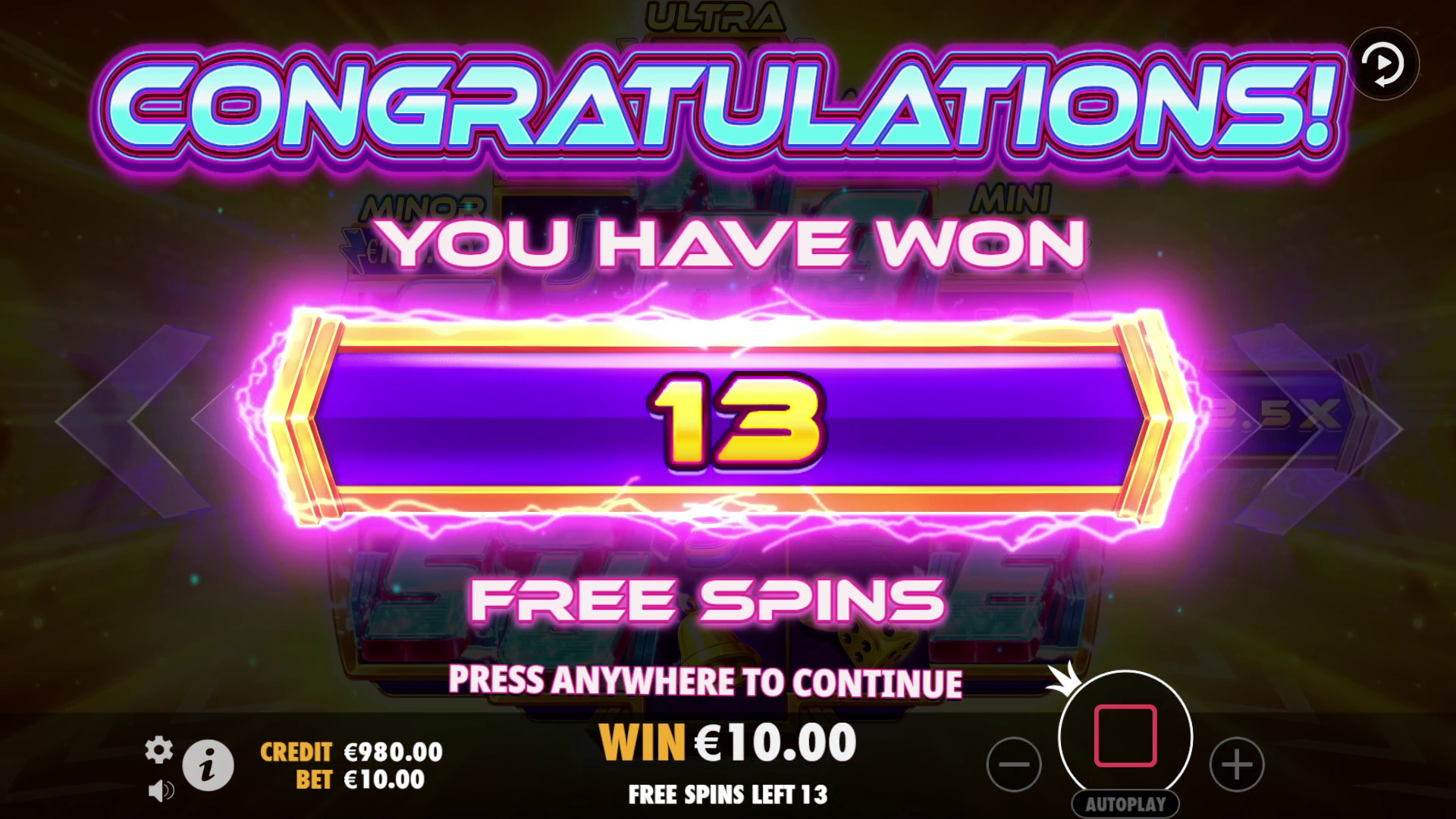 Cash Surge - Free spins 4