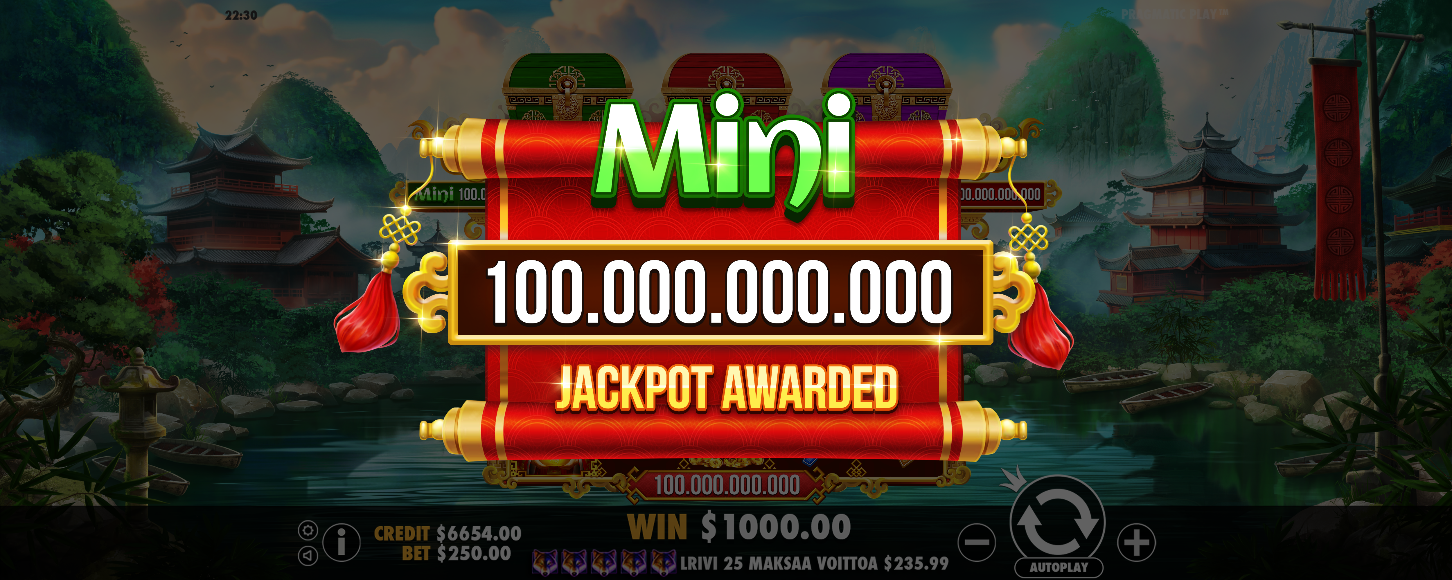 Chests of Cai Shen - Big win 1