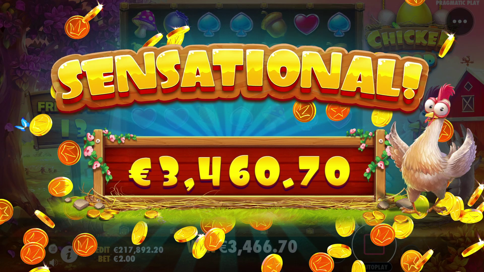 Chicken Drop - Big win 9