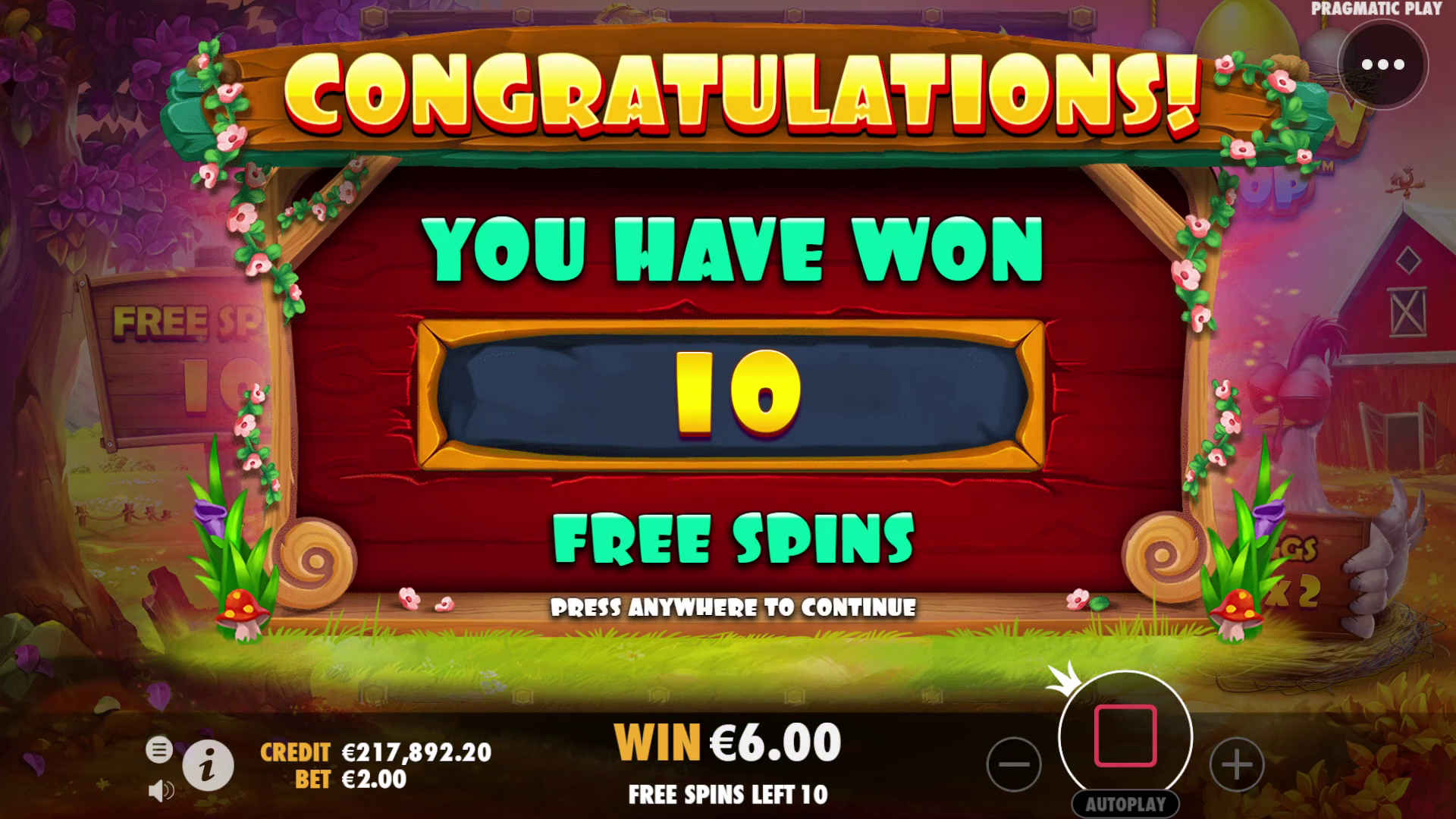 Chicken Drop - Free spins 7