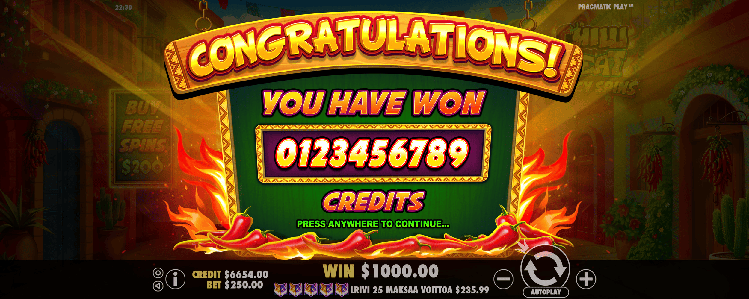 Chilli Heat Spicy Spins - Banner 2