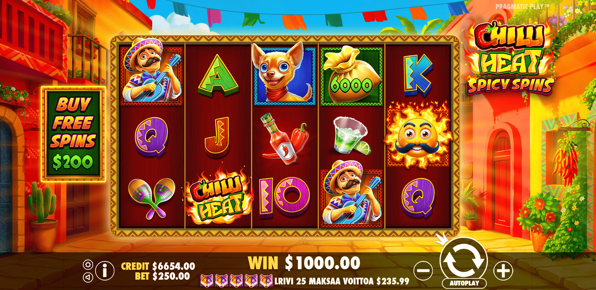 Chilli Heat Spicy Spins - Base game 1