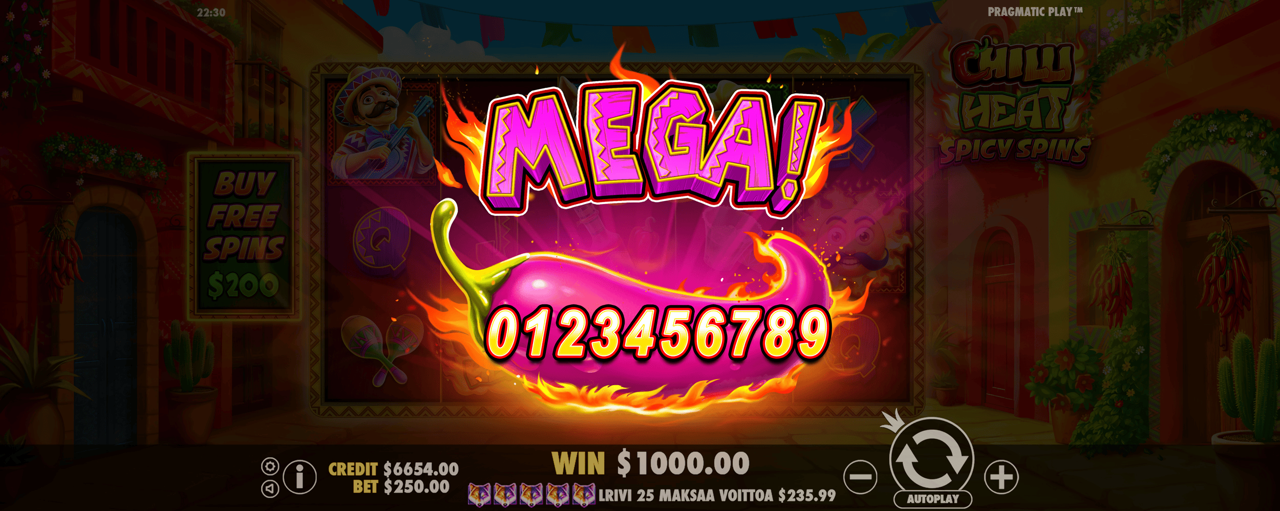 Chilli Heat Spicy Spins - Big win 3