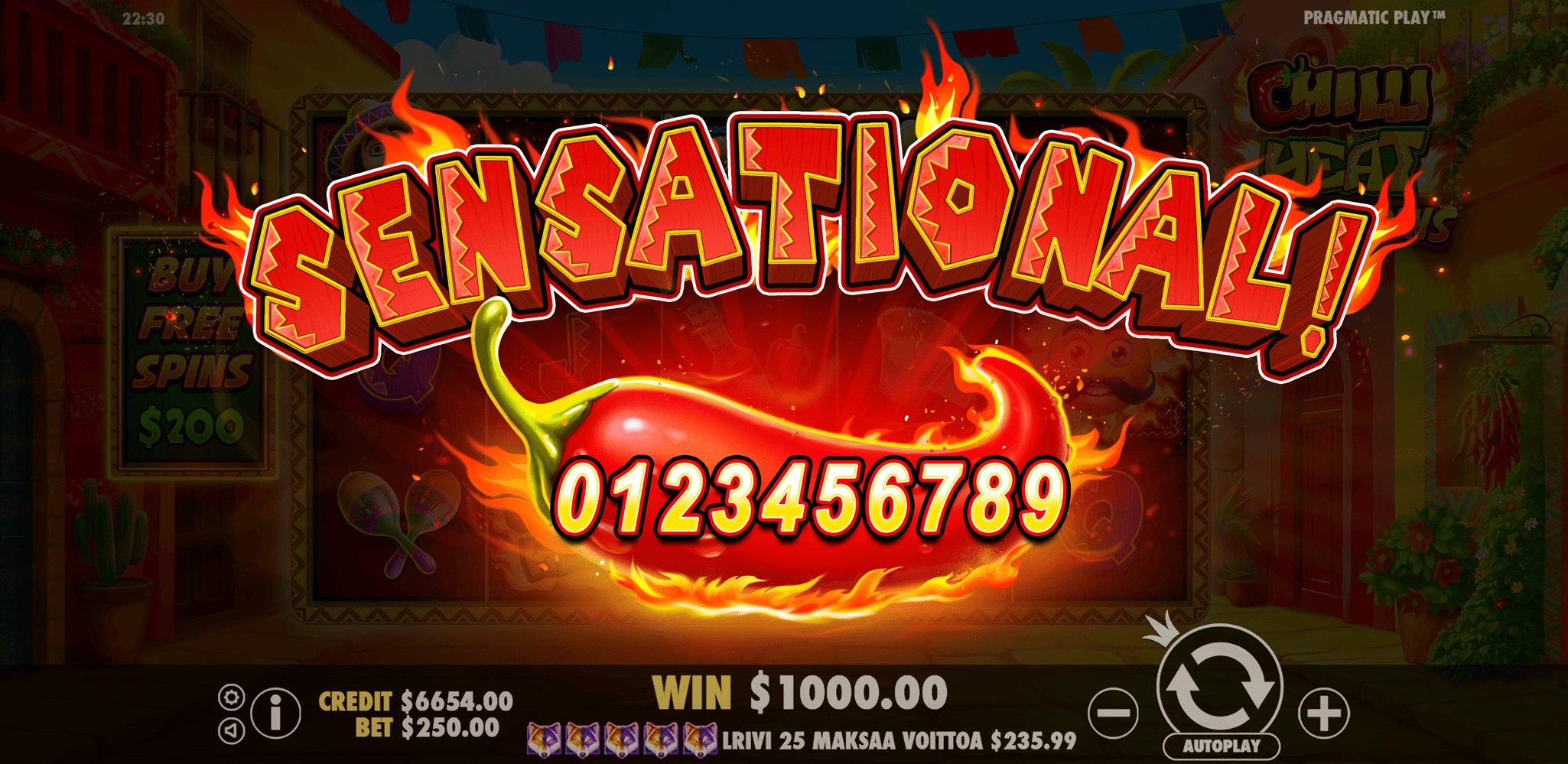 Chilli Heat Spicy Spins - Big win 6
