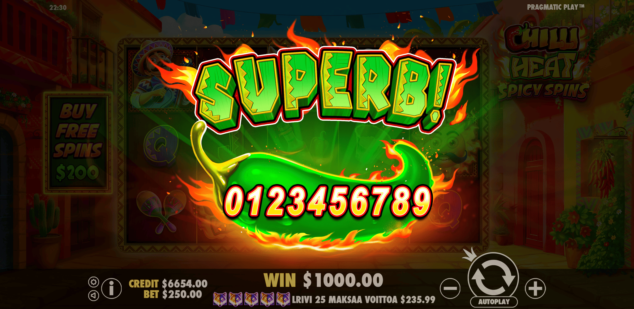 Chilli Heat Spicy Spins - Big win 8