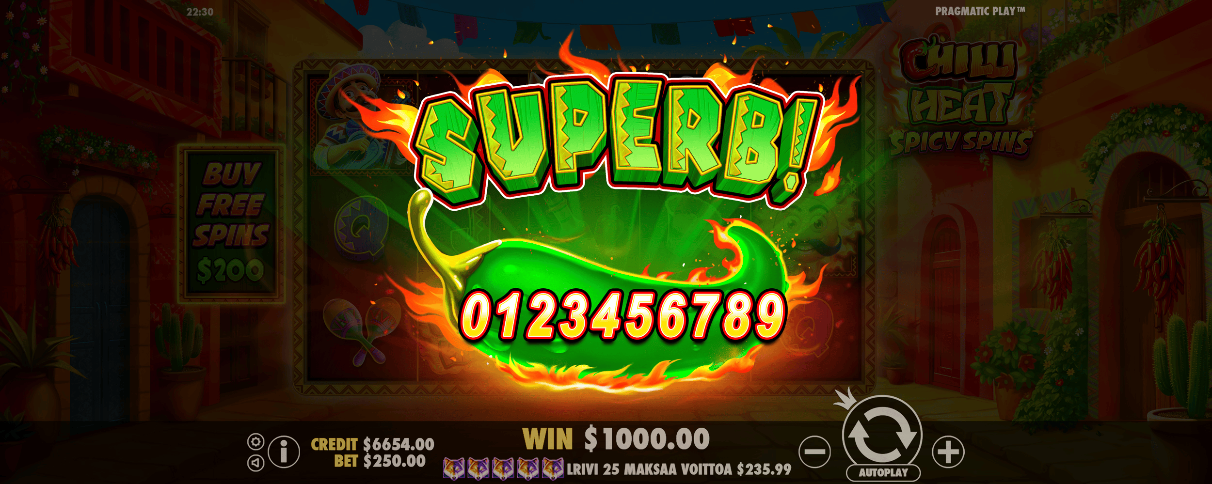 Chilli Heat Spicy Spins - Big win 9
