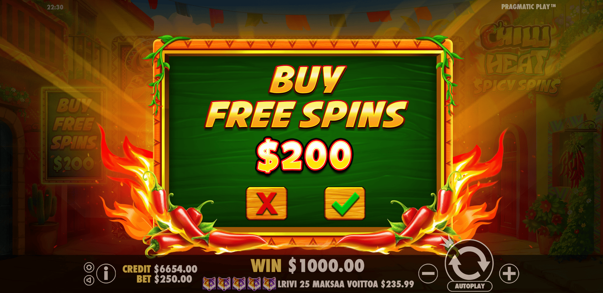 Chilli Heat Spicy Spins - Buy bonus 1
