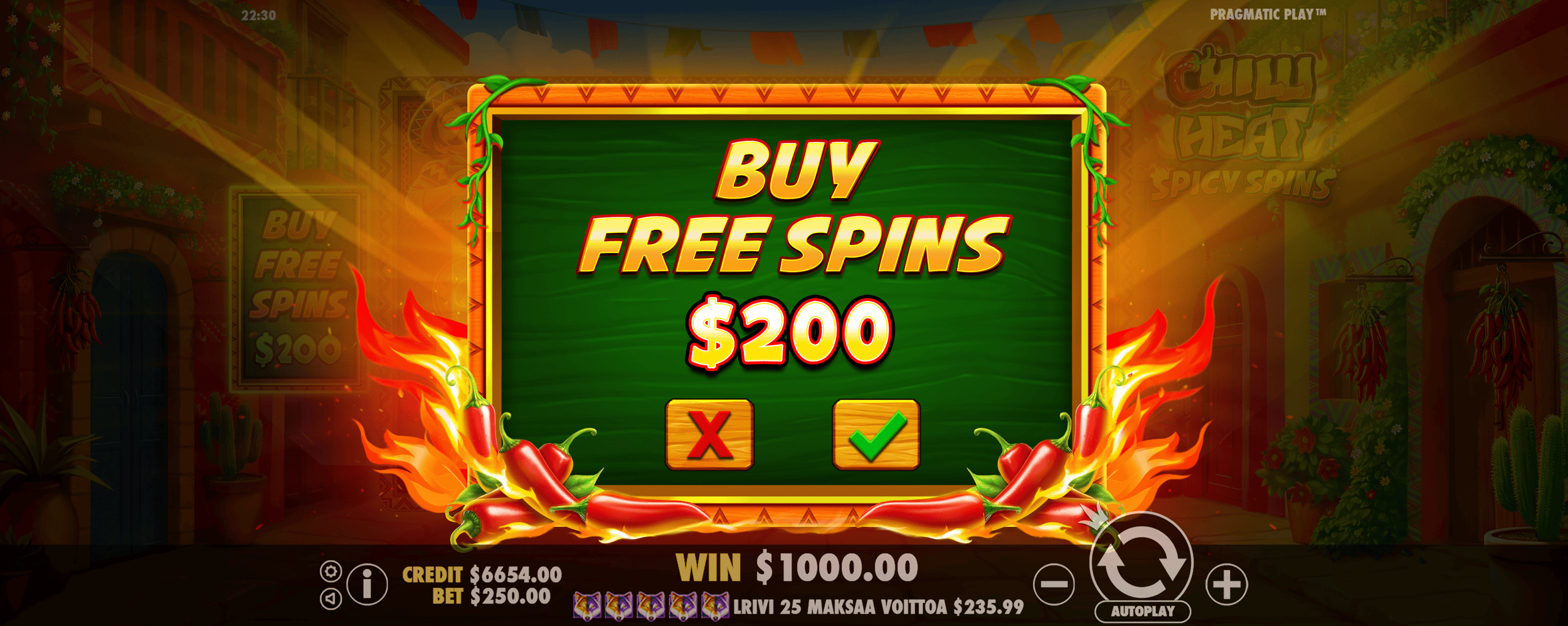 Chilli Heat Spicy Spins - Buy bonus 2