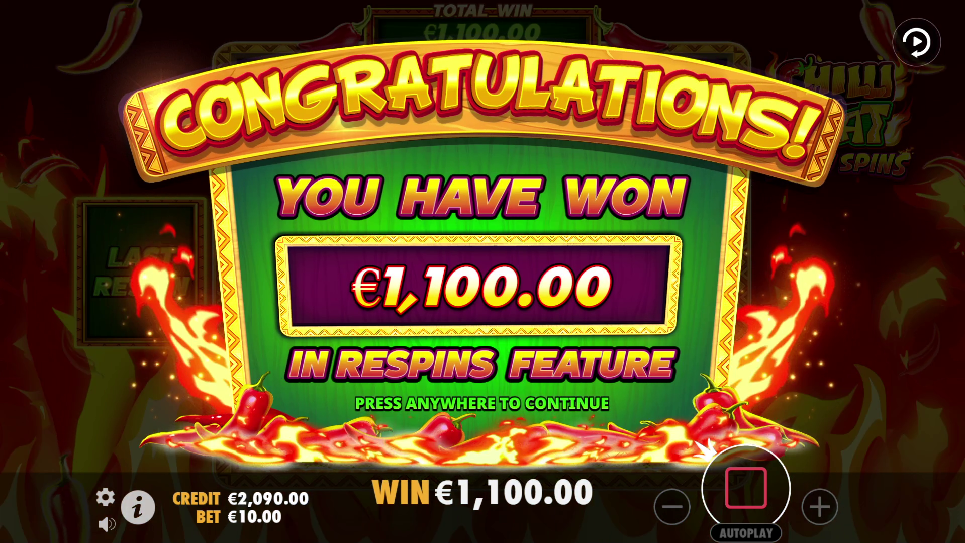 Chilli Heat Spicy Spins - Free spins 1