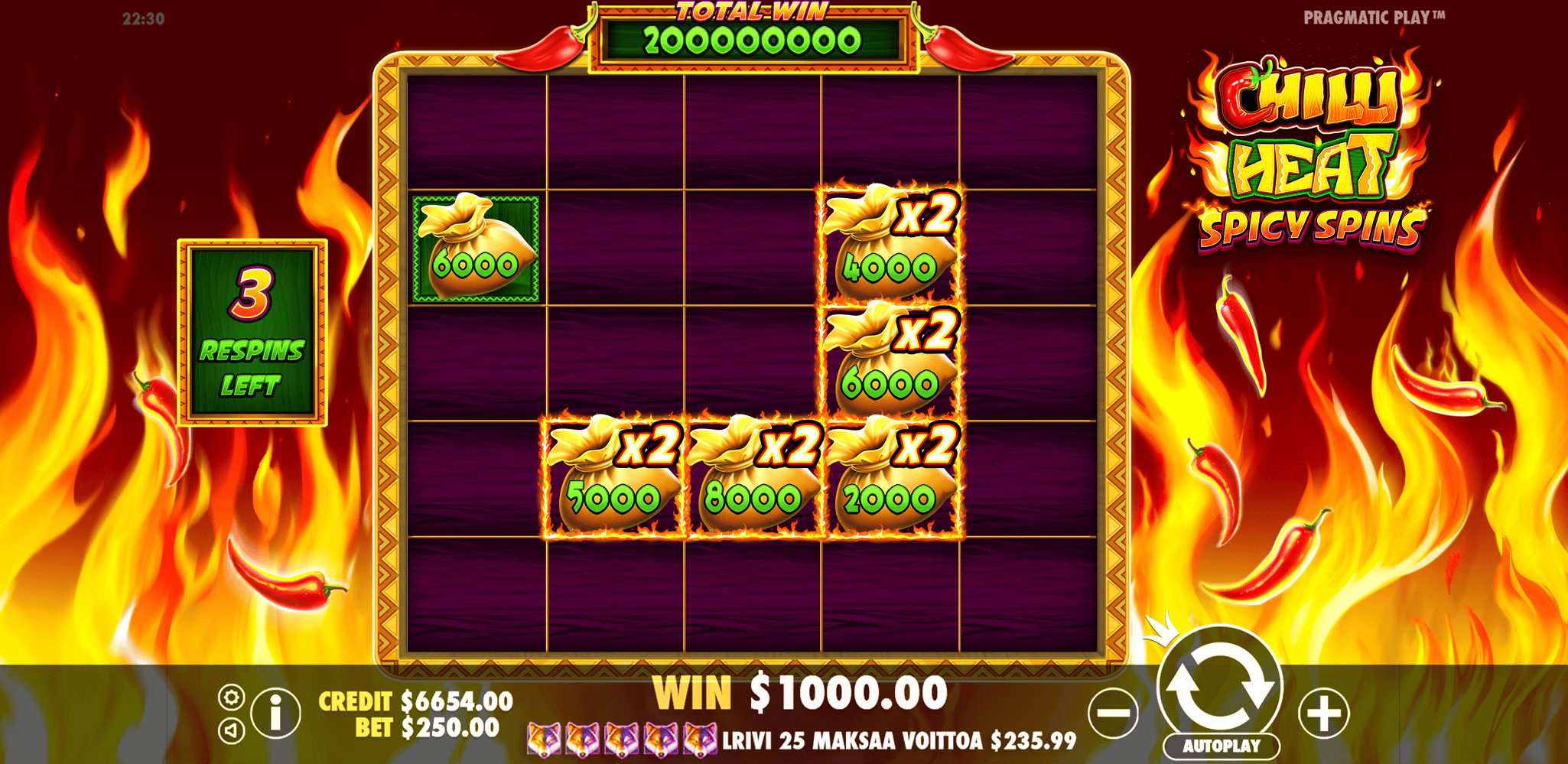 Chilli Heat Spicy Spins - Free spins 2
