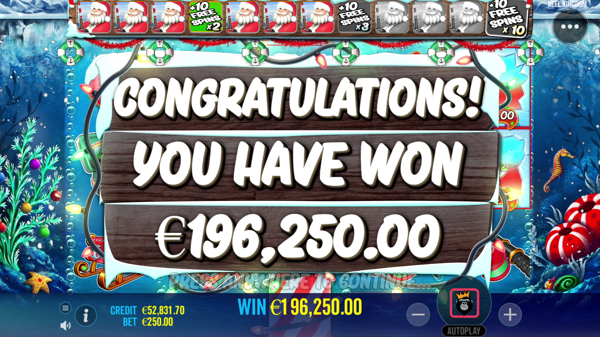 Christmas Big Bass Bonanza - Big win 2