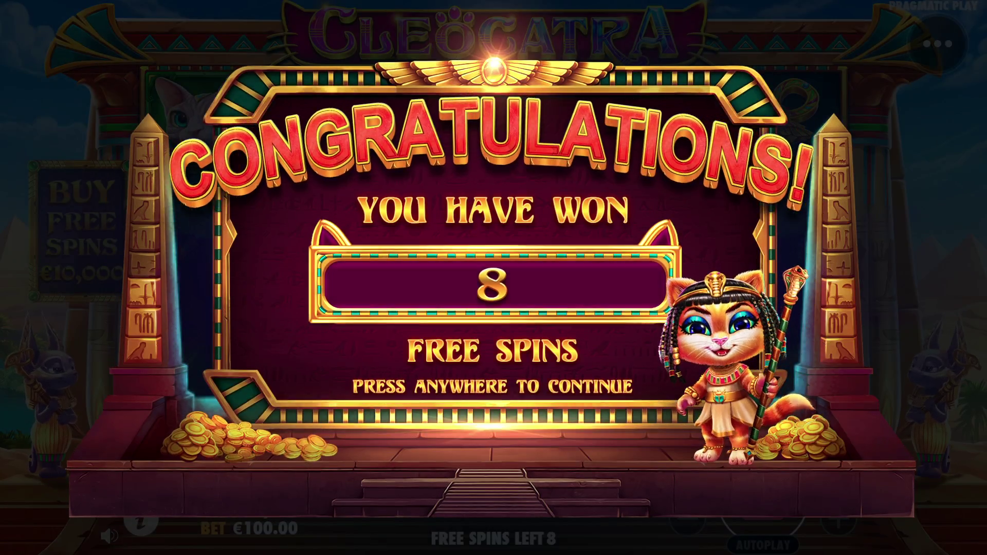 Cleocatra - Free spins 3
