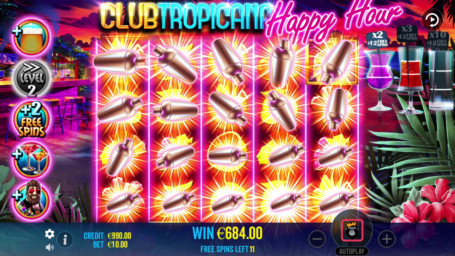 Club Tropicana - Happy Hour - Free spins 7
