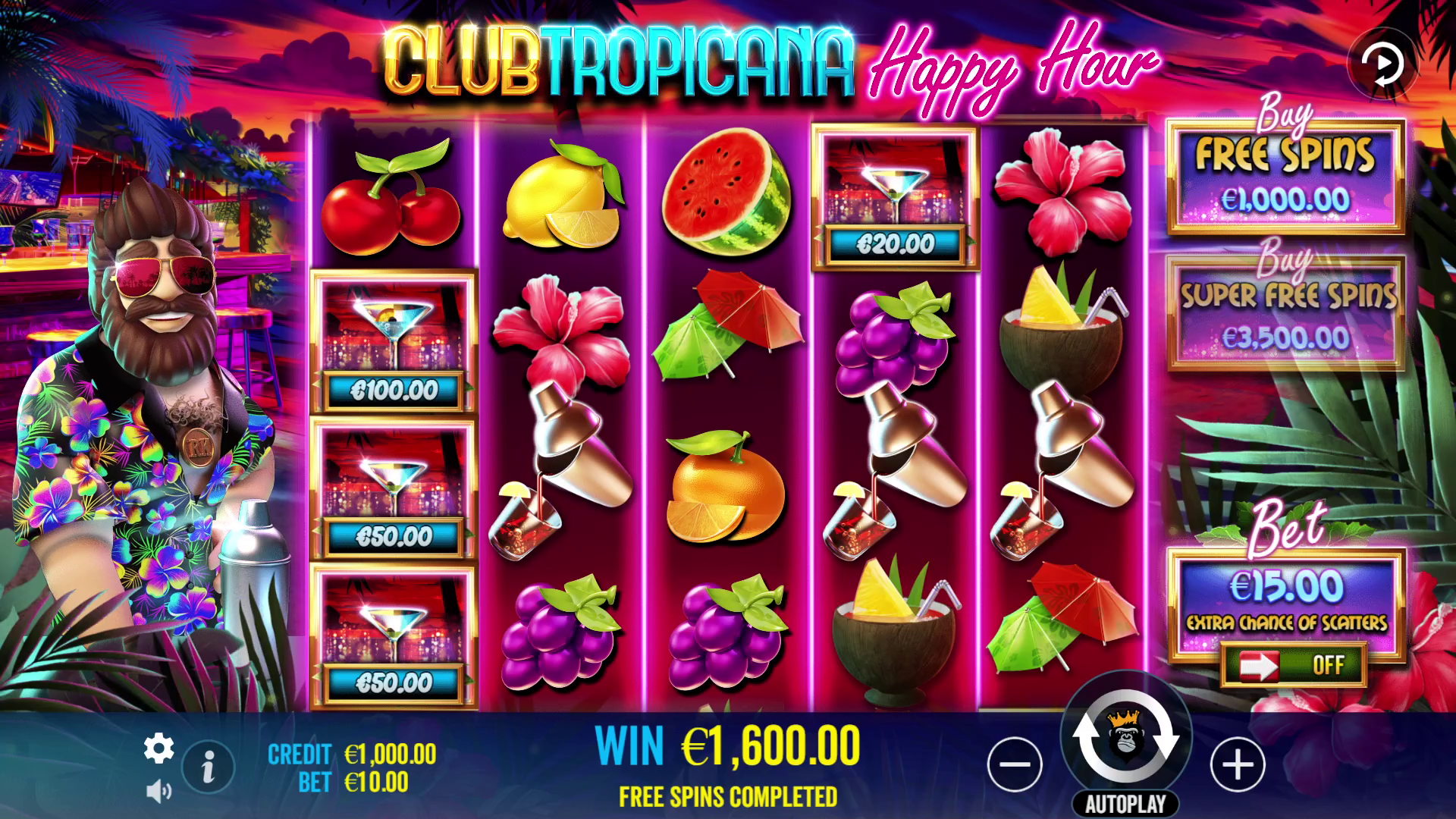 Club Tropicana - Free spins 6