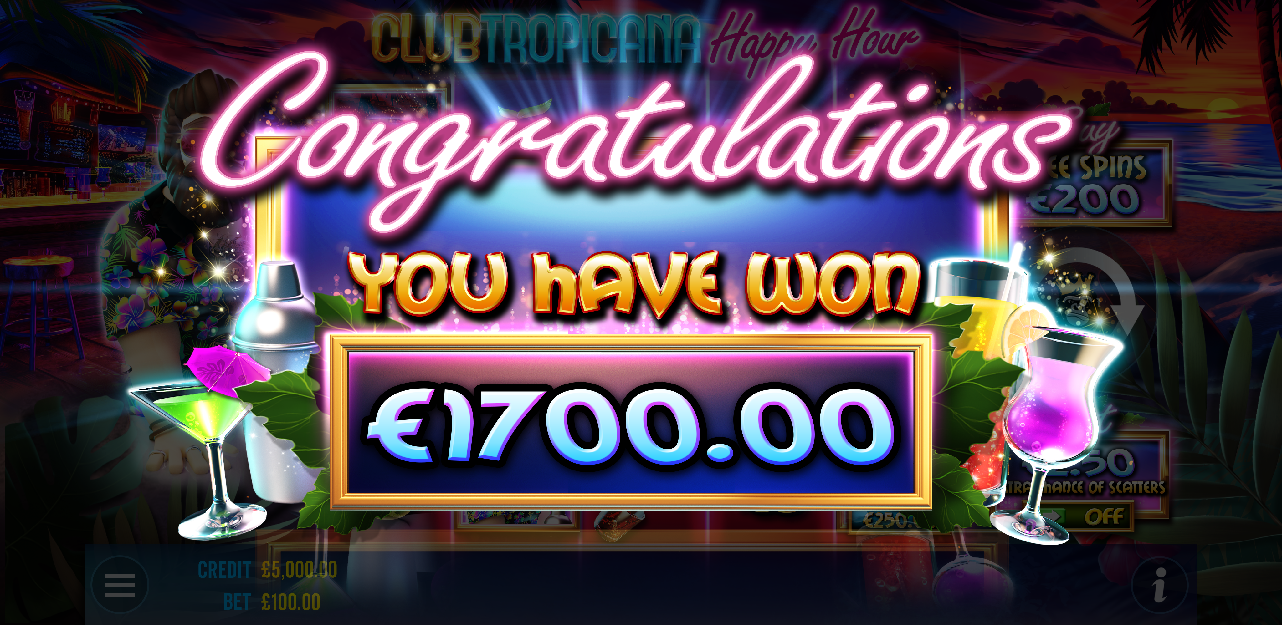 Club Tropicana - Big win 3