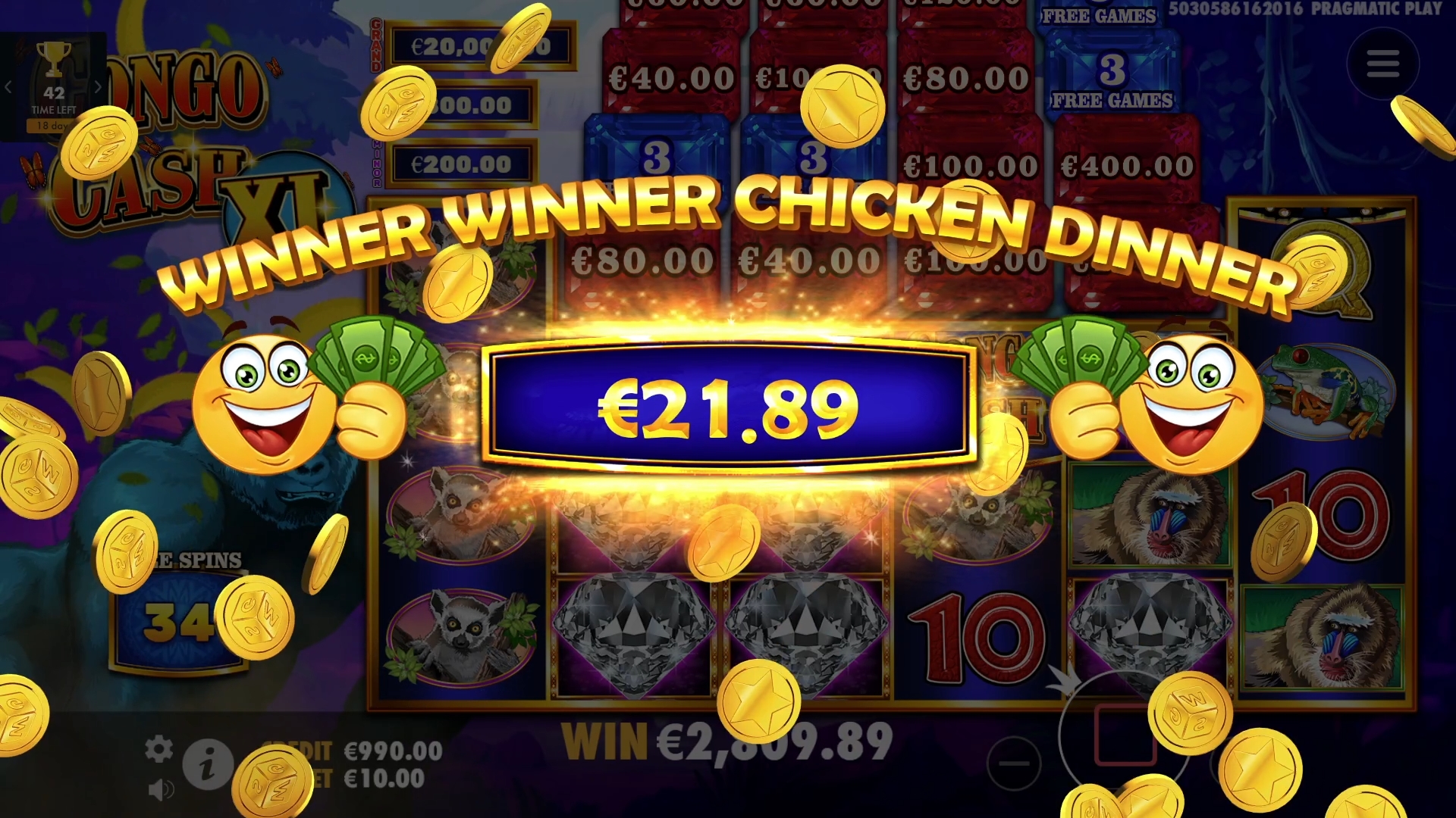 Congo Cash XL - Big win 3
