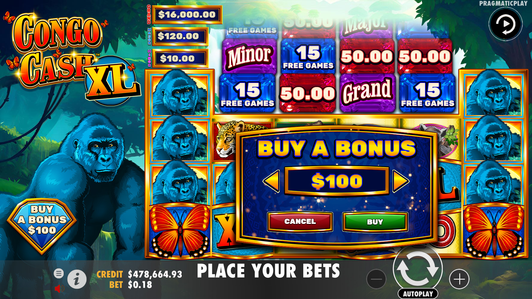 Congo Cash XL - Buy bonus