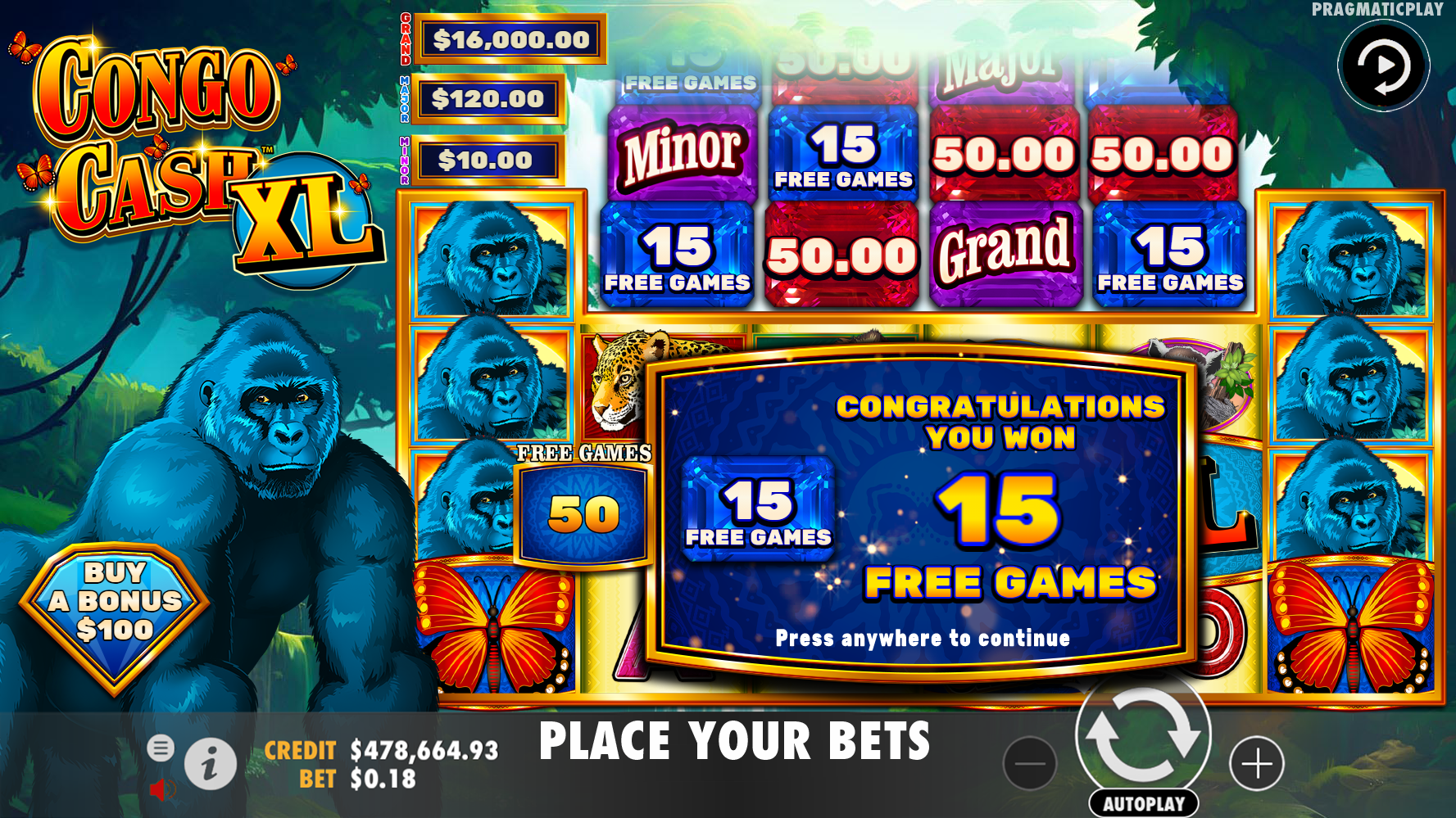 Congo Cash XL - Free spins 8