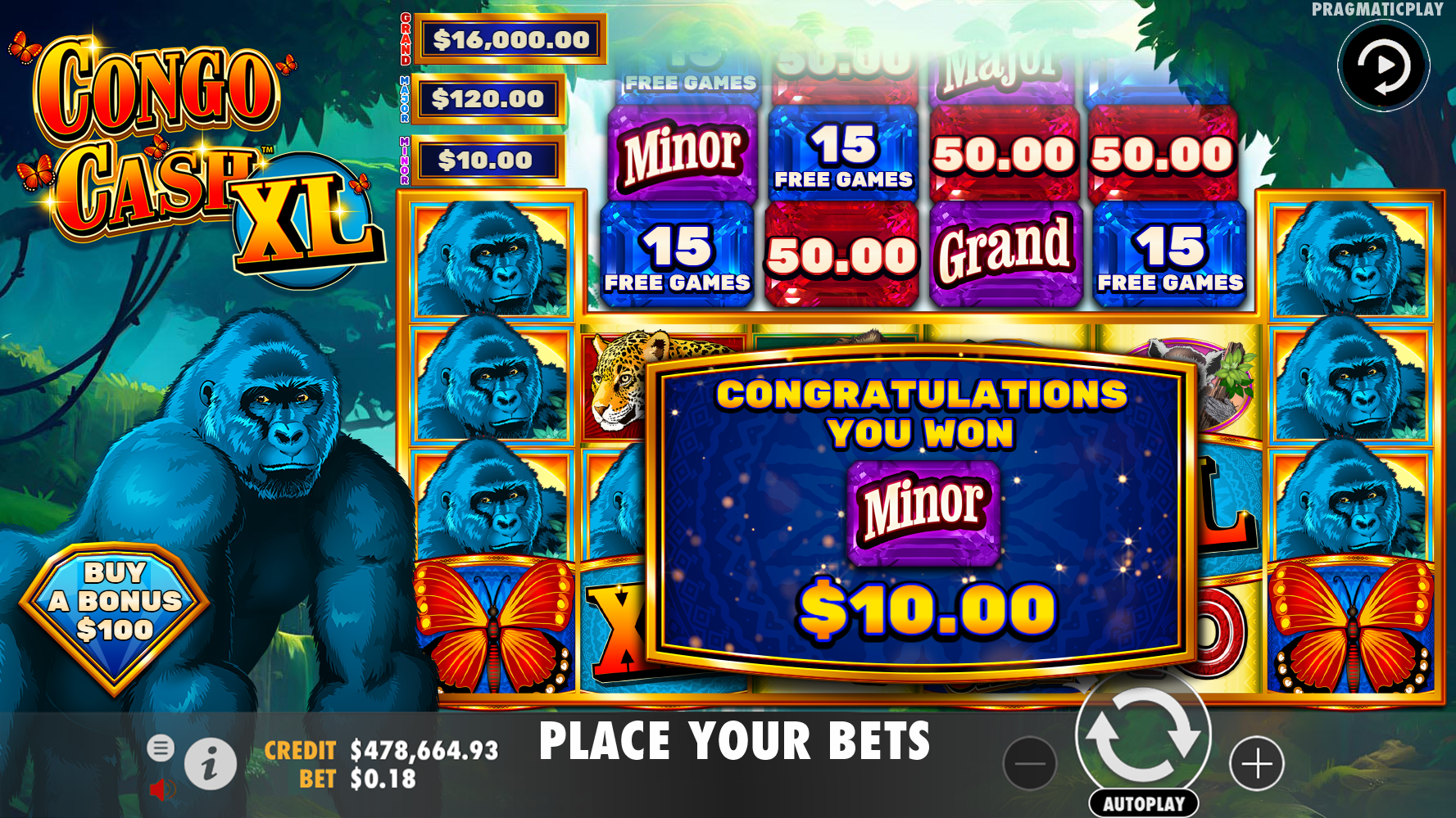 Congo Cash XL - Free spins 10
