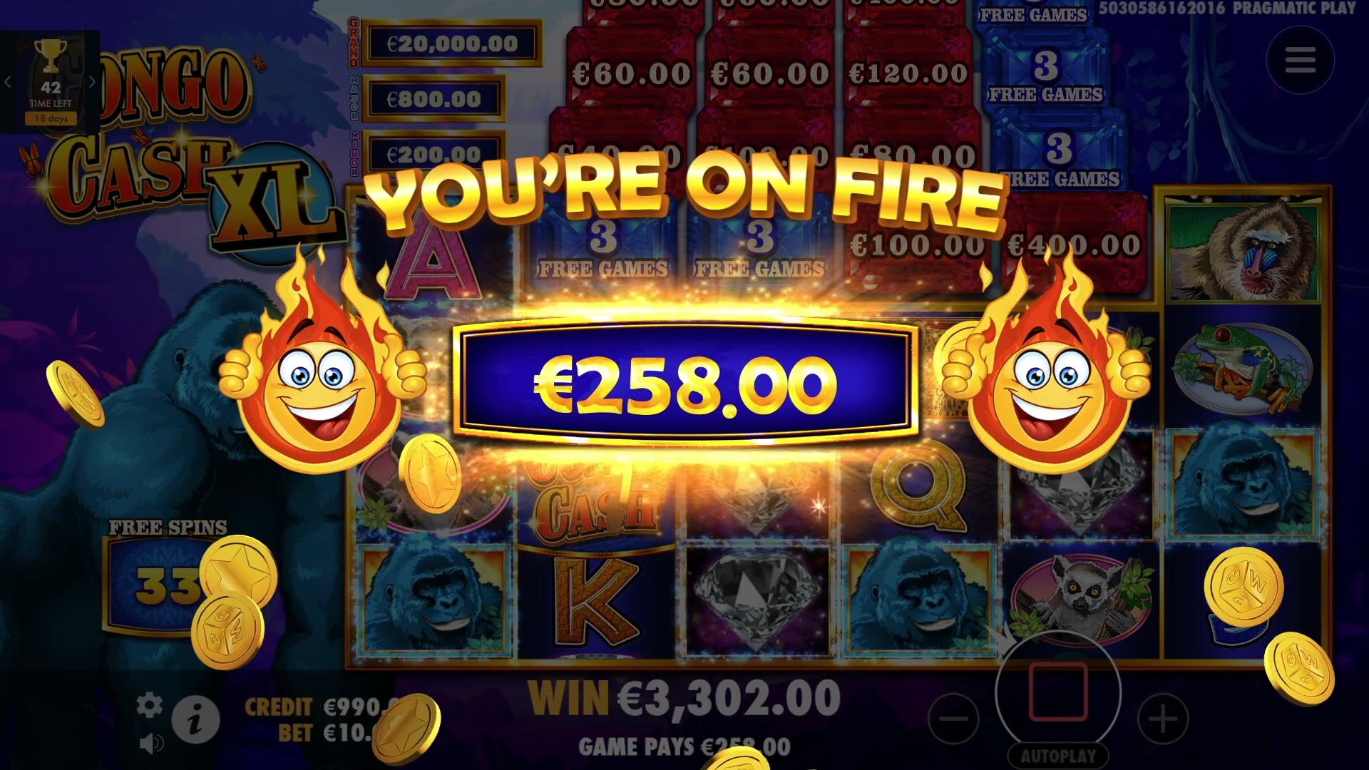Congo Cash XL - Big win 7