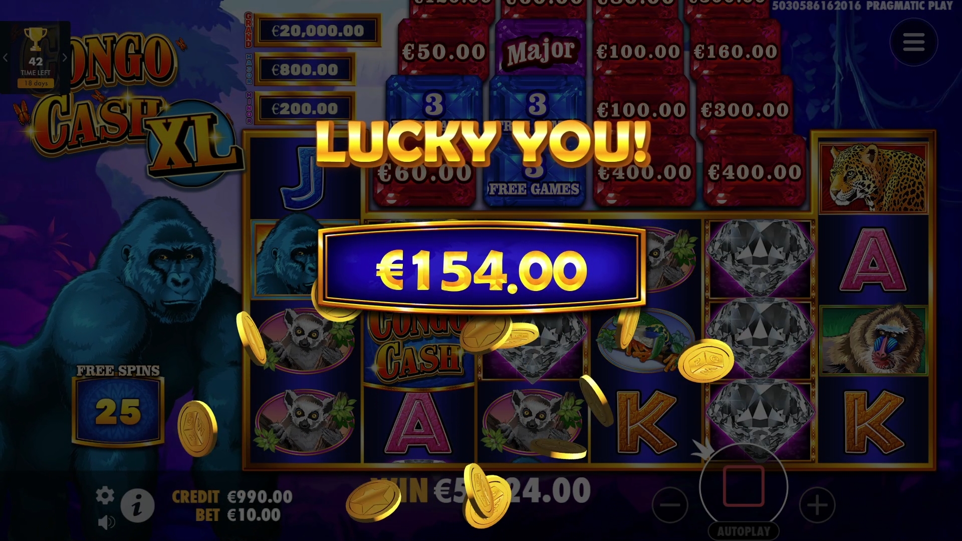Congo Cash XL - Big win 8