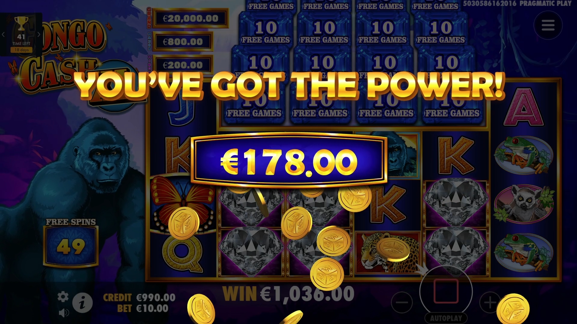 Congo Cash XL - Big win 9