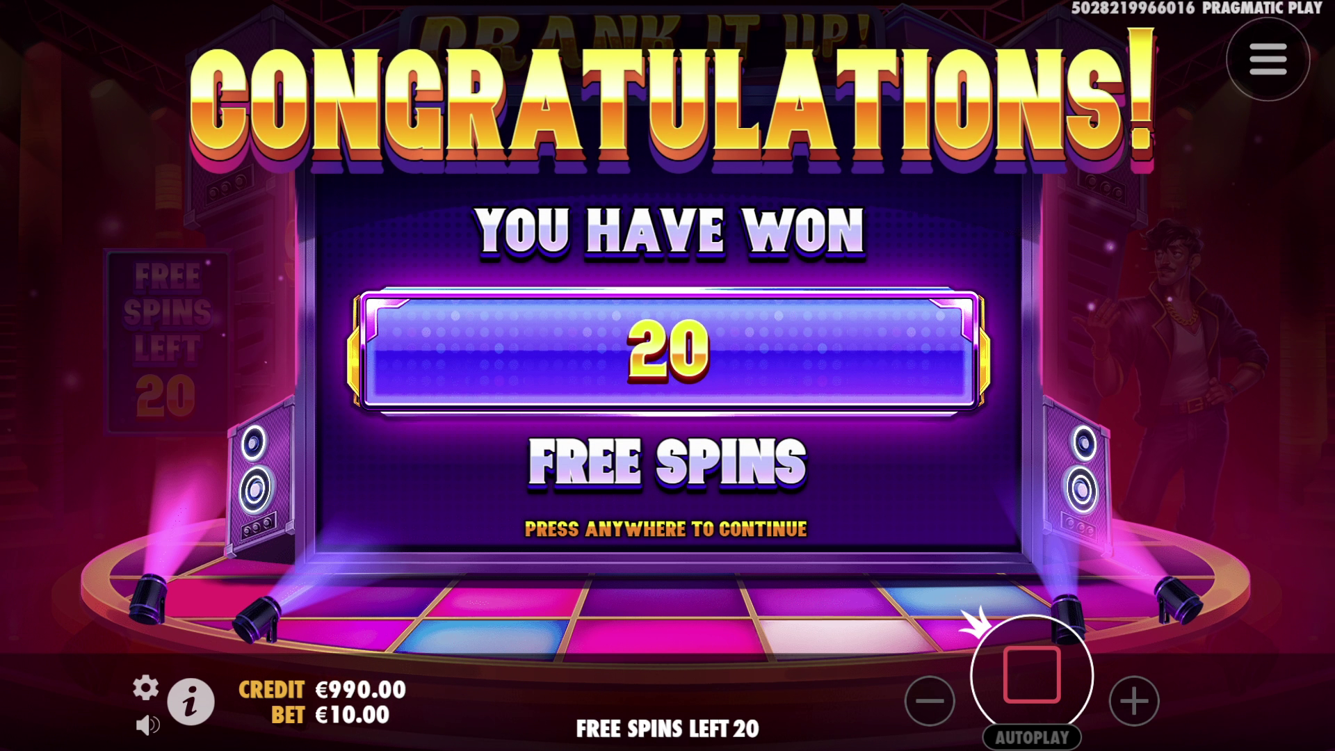 Crank it Up - Free spins 1