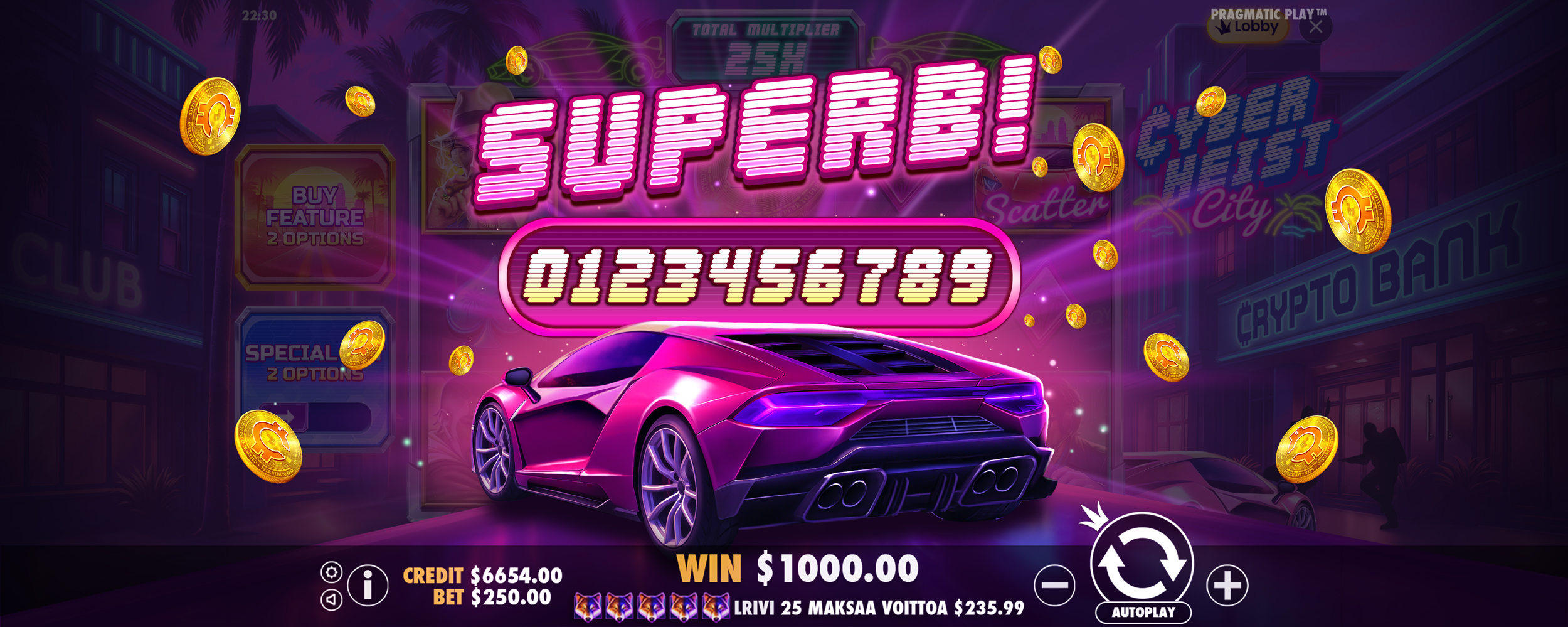 Cyberheist City - Big win 10