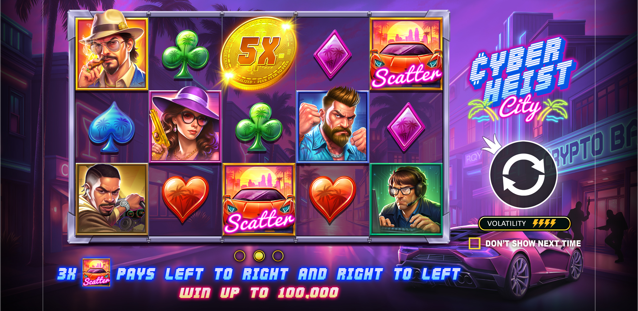 Cyberheist City - Start screen 1