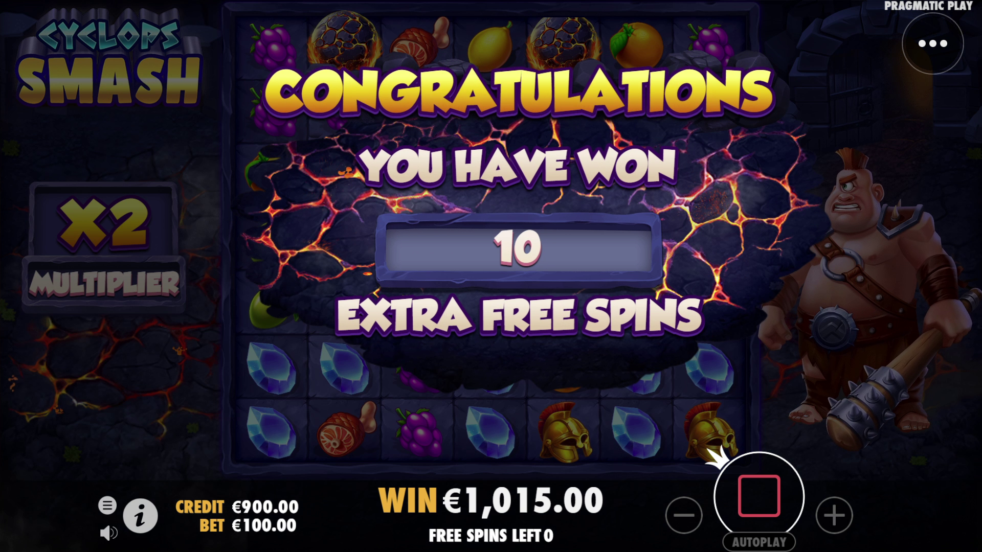 Cyclops Smash - Free spins 1
