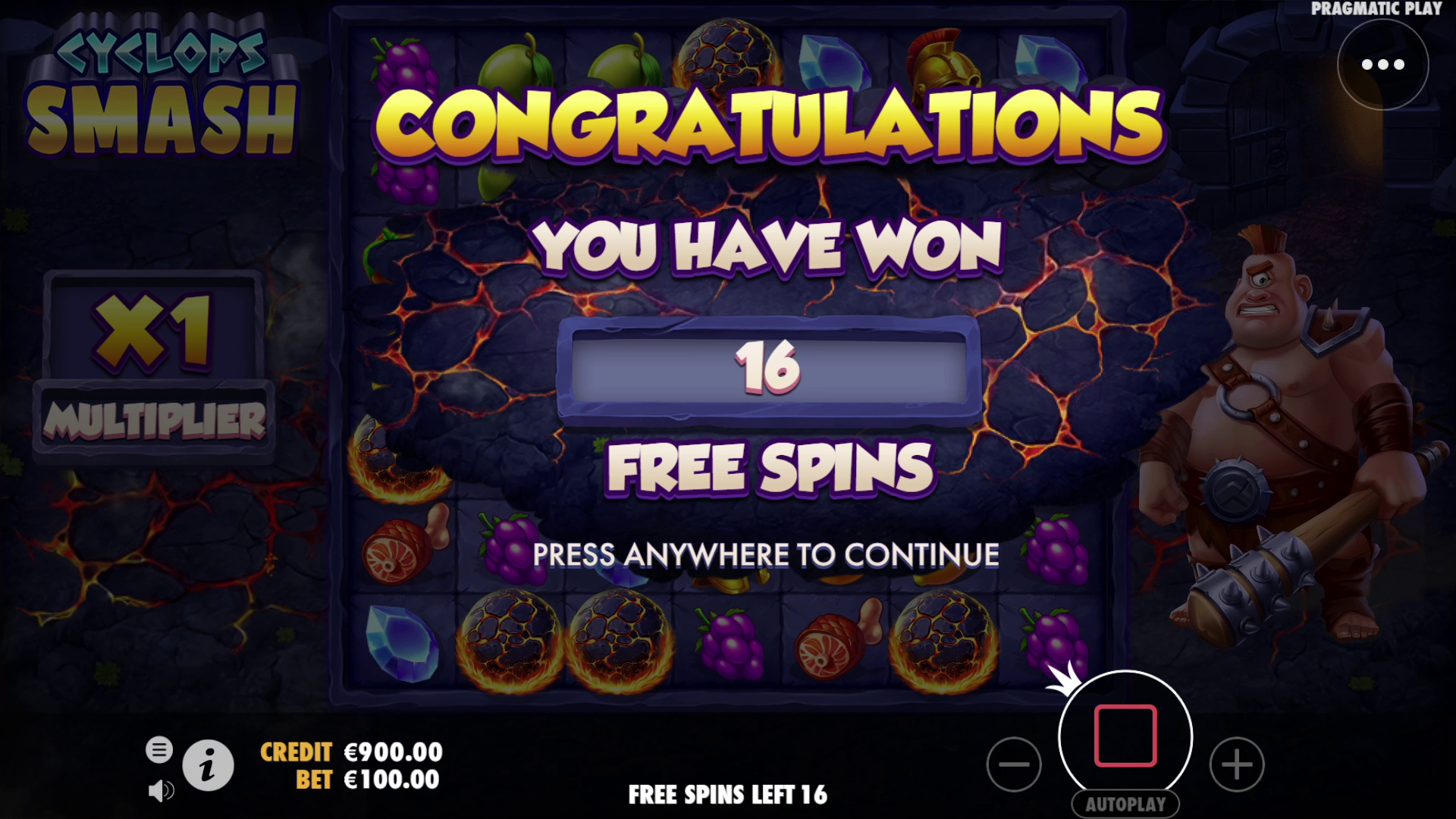 Cyclops Smash - Free spins 2