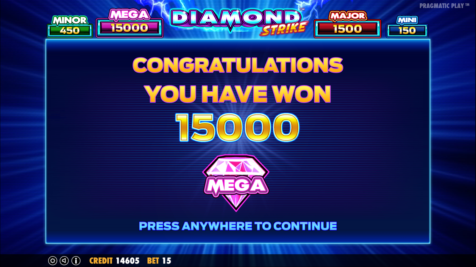Diamond Strike - Big win