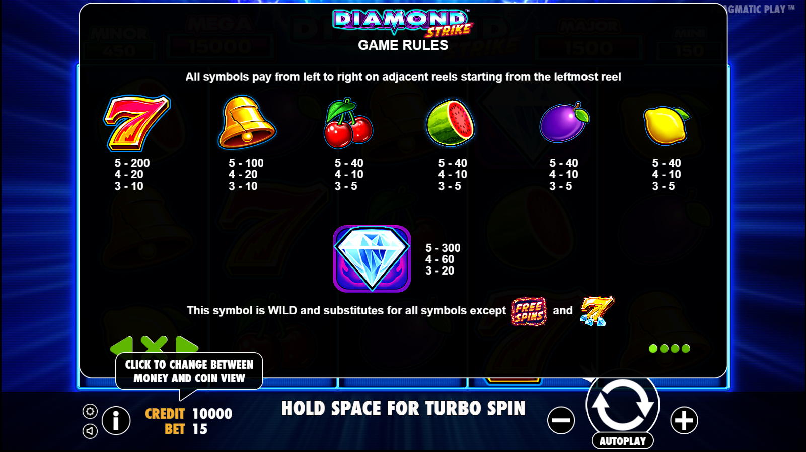 Diamond Strike - Game rules 2