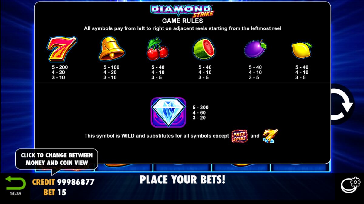 Diamond Strike - Game rules 5