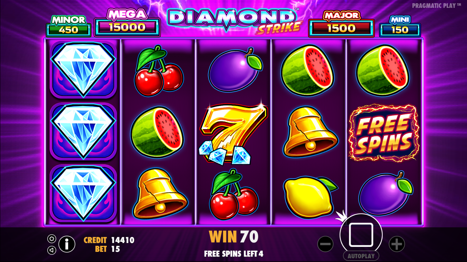 Diamond Strike - Free spins 8