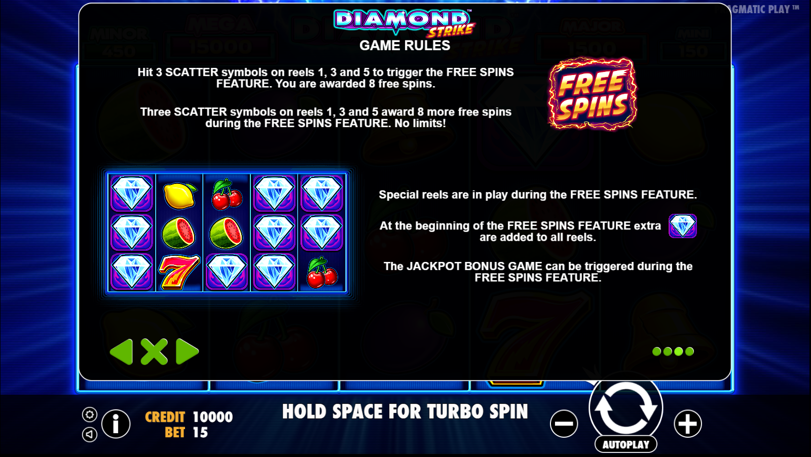 Diamond Strike - Free spins 9