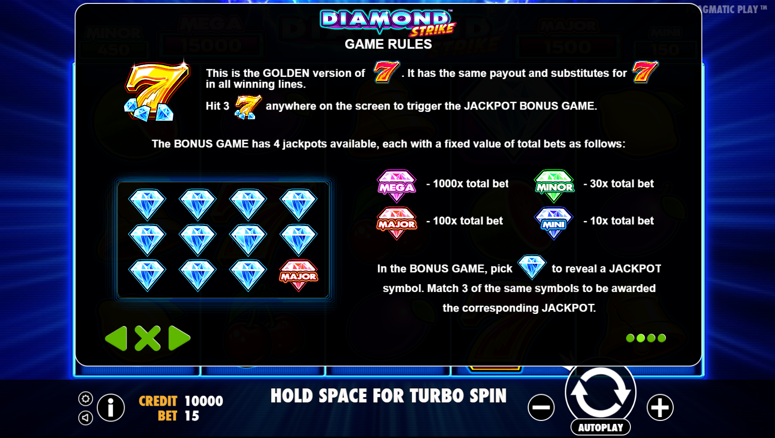 Diamond Strike - Game rules 7