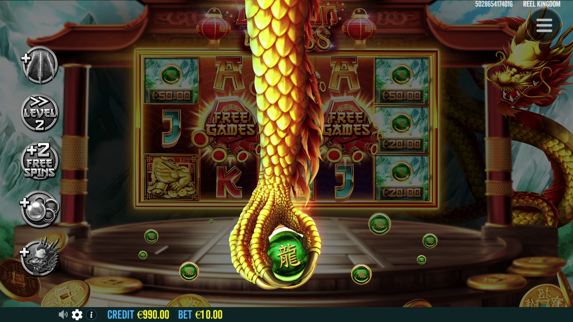 Dragon Gold 88 - Free spins 2