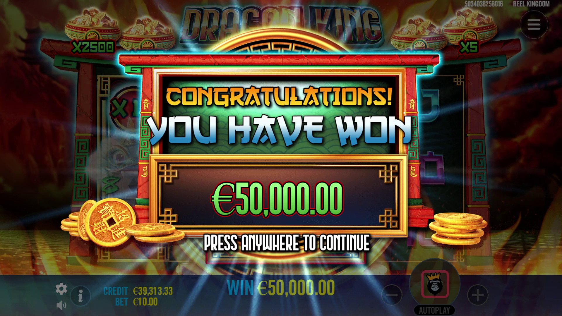 Dragon King Hot Pots - Free spins