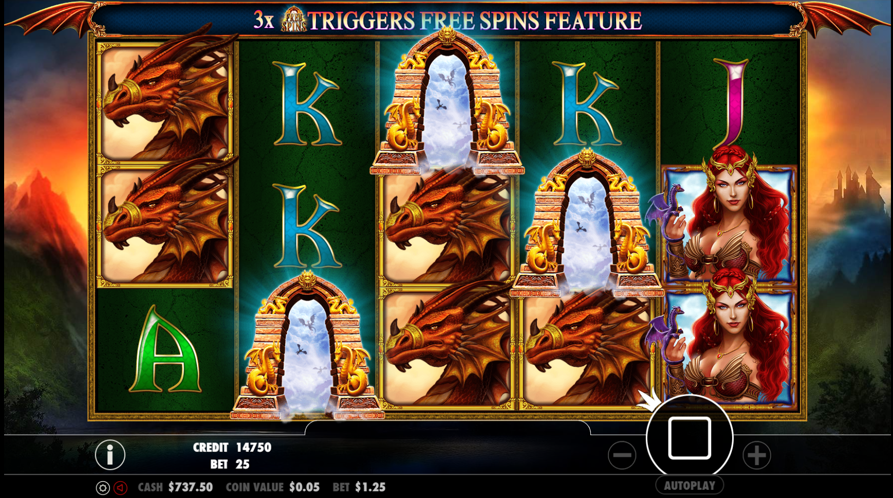 Dragon Kingdom - Free spins 12