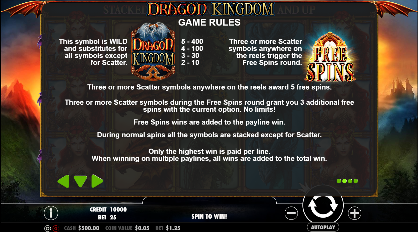 Dragon Kingdom - Game rules 7
