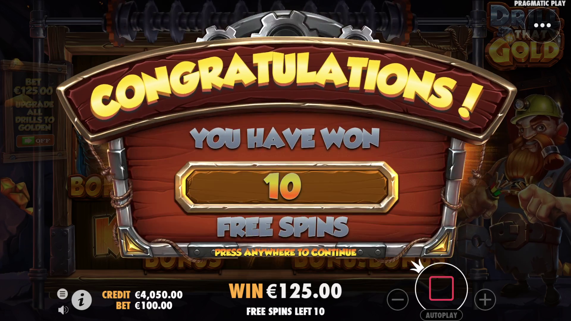 Drill that Gold - Free spins 3