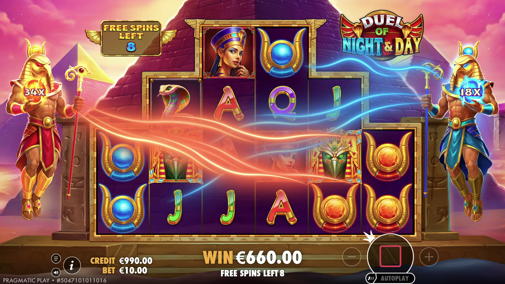 Duel of Night & Day - Free spins 7