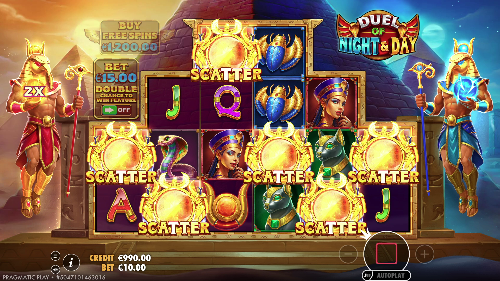 Duel of Night & Day - Free spins 8