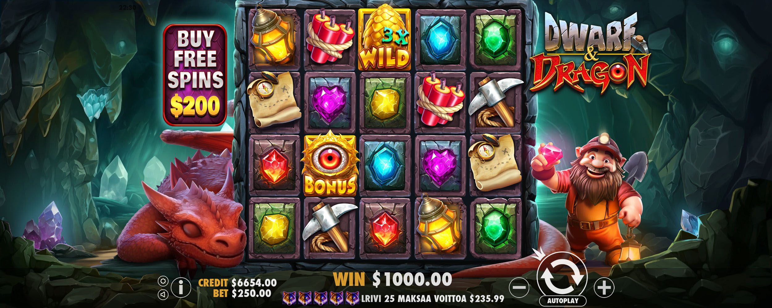 Dwarf & Dragon - Big win 1