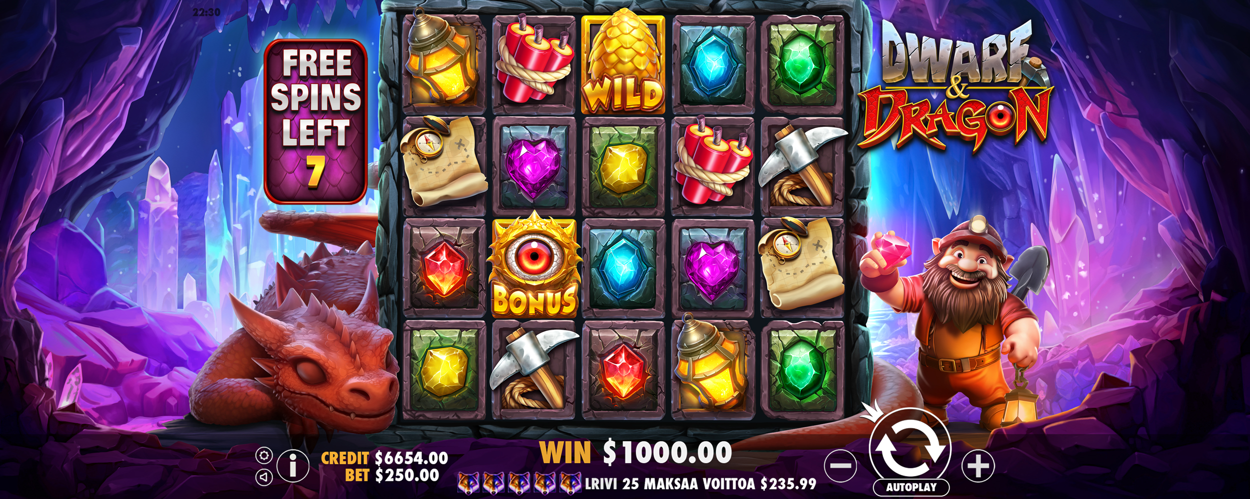 Dwarf & Dragon - Free spins 1
