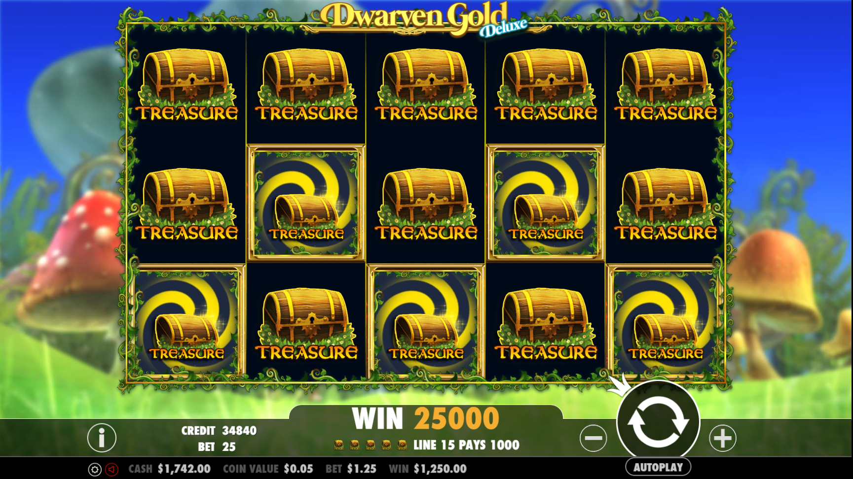Dwarven Gold Deluxe - Big win