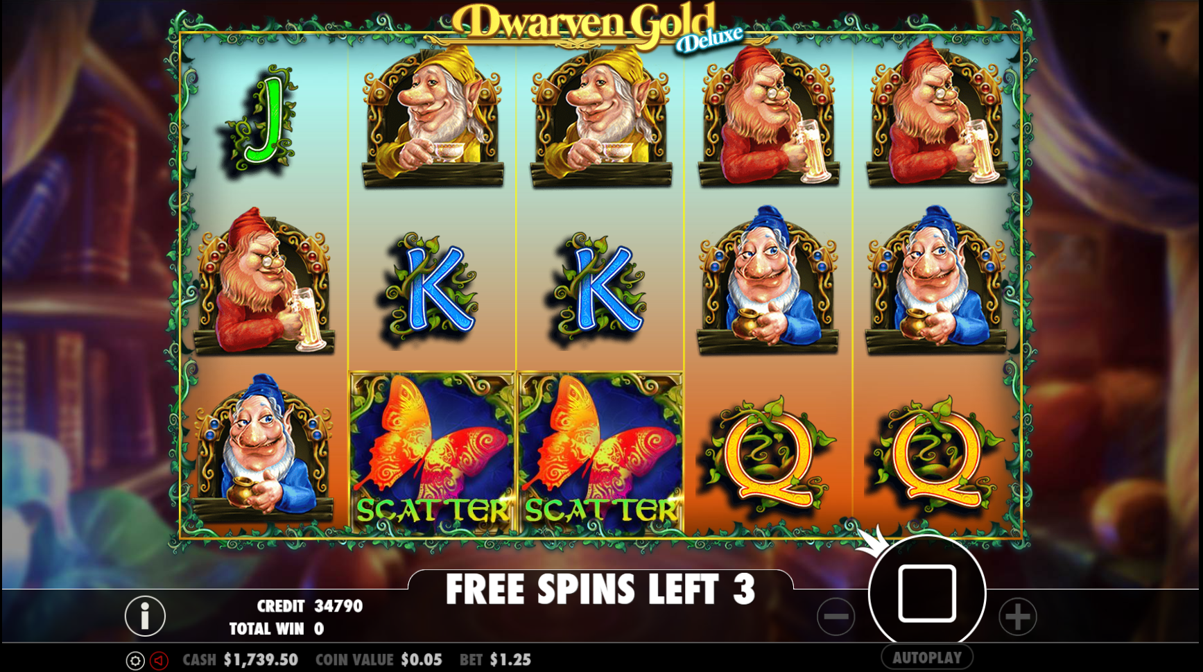 Dwarven Gold Deluxe - Free spins 5