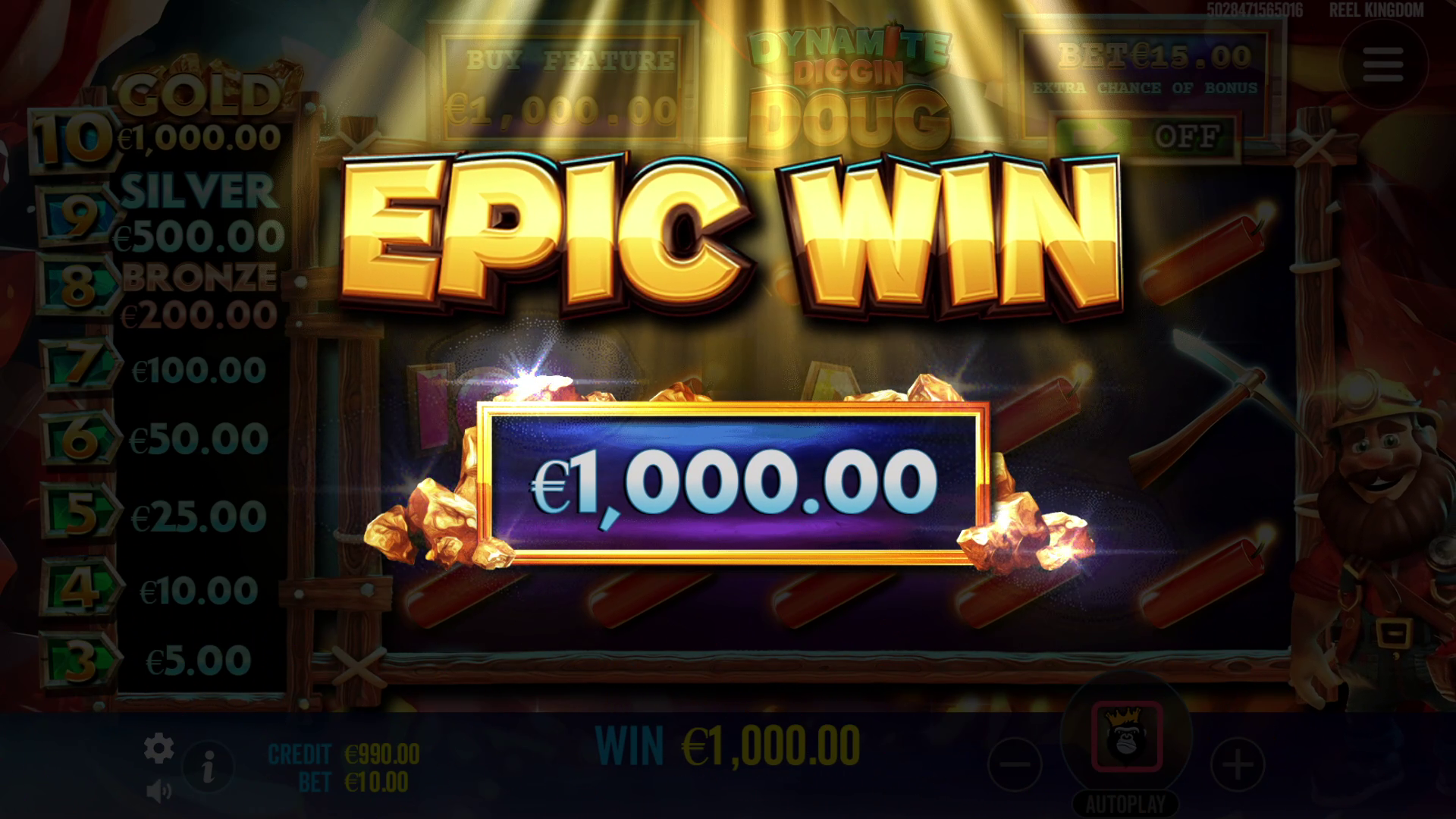 Dynamite Diggin Doug - Big win 1