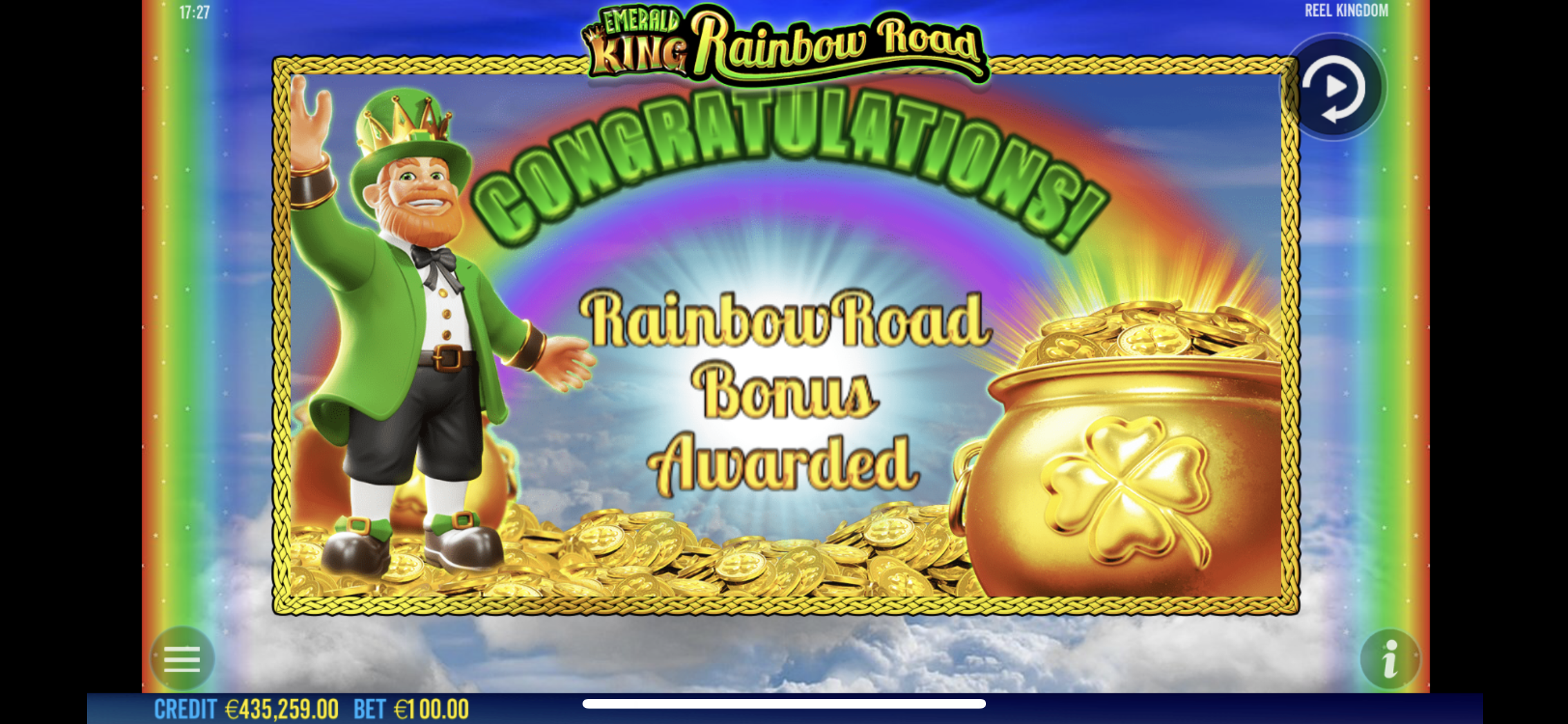 Emerald King Rainbow Road - Free spins 1